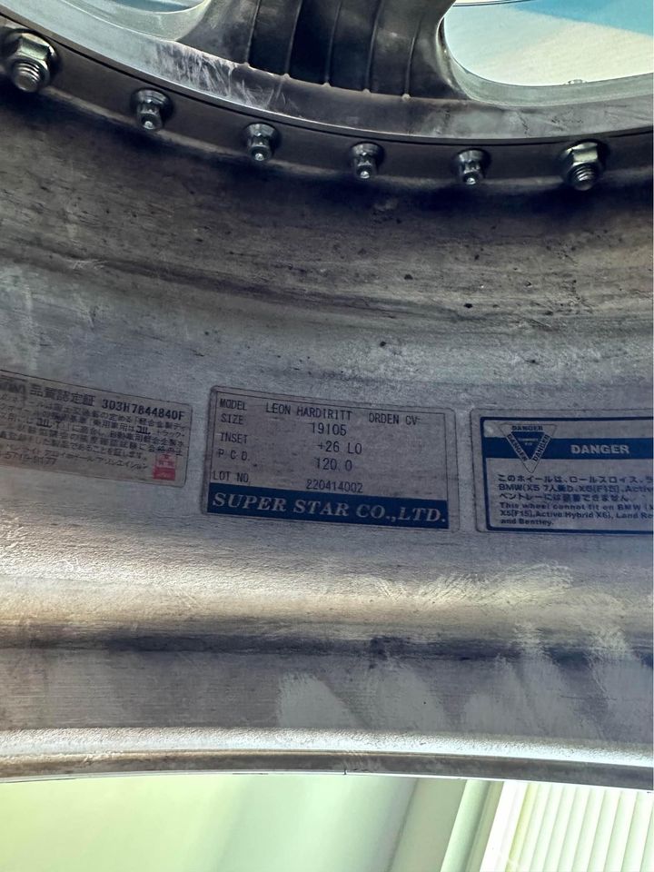 Leon hardiritt Orden 19 inch 9.5+26 10.5+26 5x120