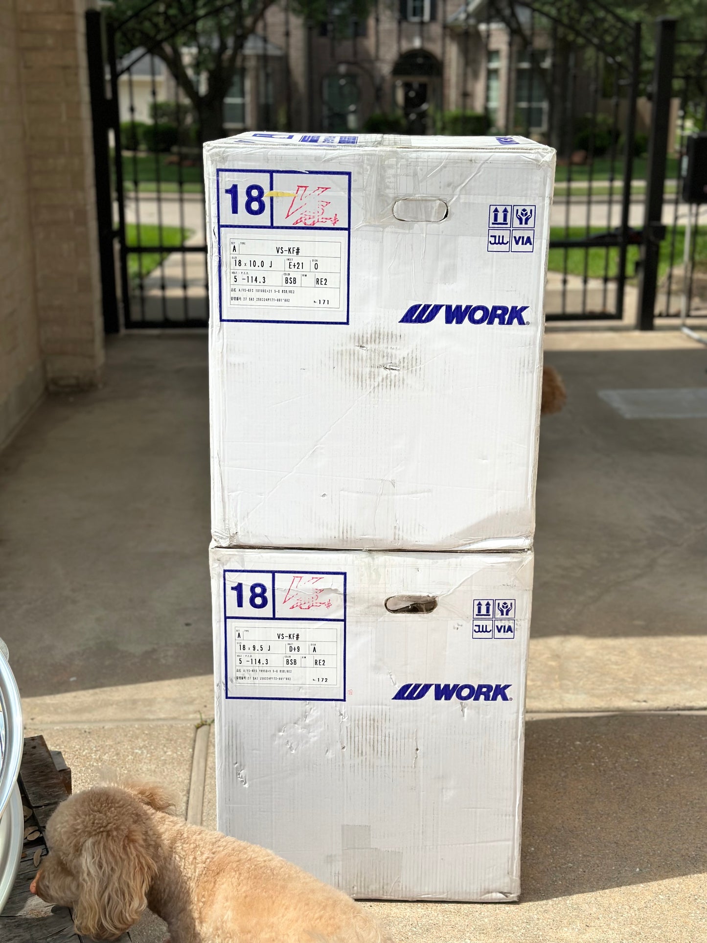 Work VS-KF# 18 inch 9.5+9 10+21 5x114.3