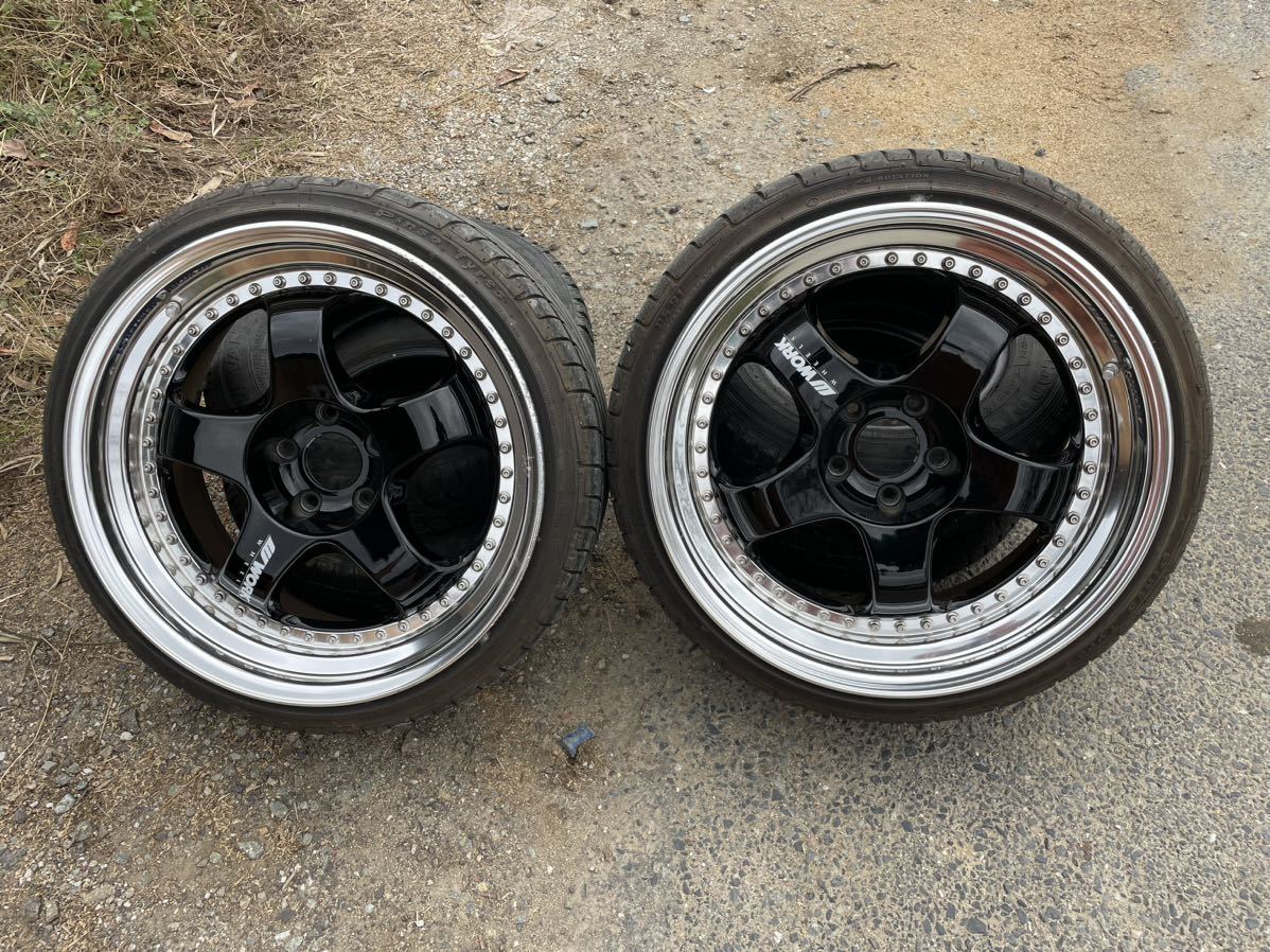 Work Meister s1 3p 19 inch 9+18 5x114.3 Pair