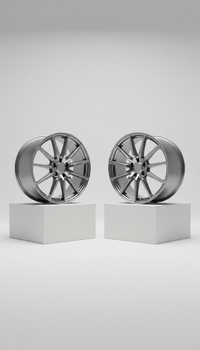High-Gloss Multi-Spoke Wheel