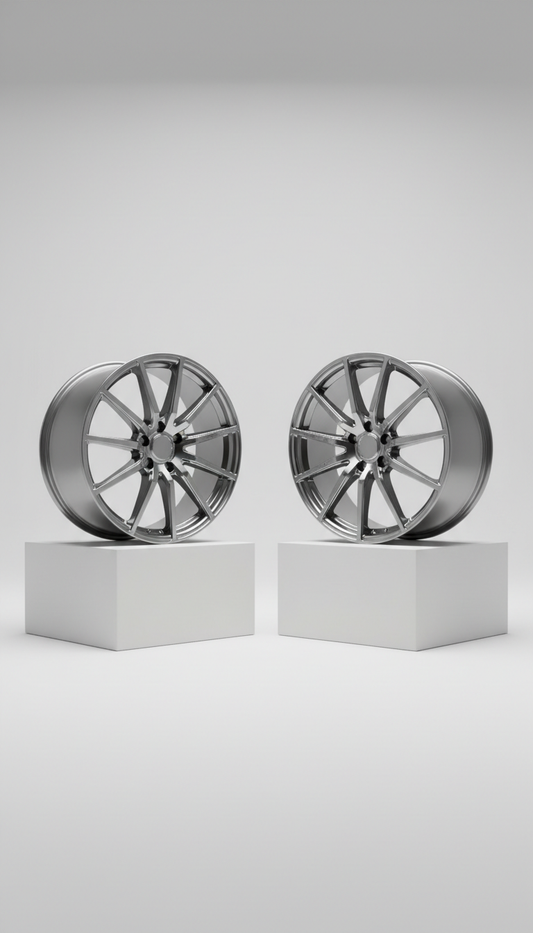 High-Gloss Multi-Spoke Wheel