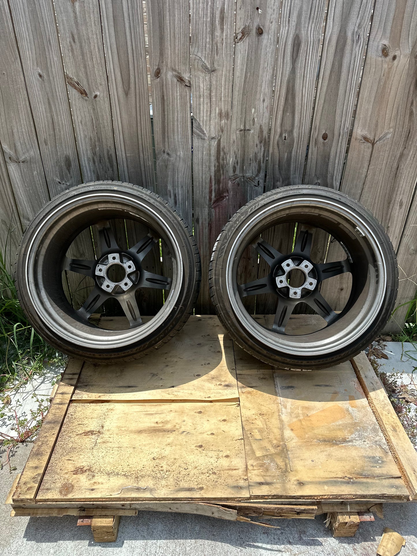 Rays TE37 SL 19 inch 10.5+12 5x114.3 PAIR