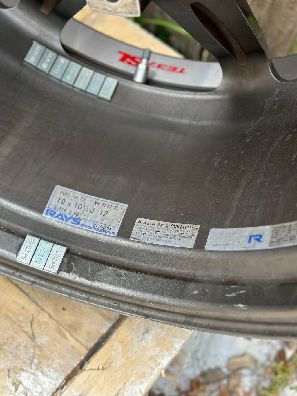 Rays TE37 SL 19 inch 9.5+22 10.5+12 5x114.3